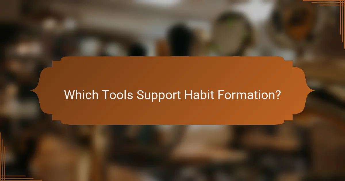 Which Tools Support Habit Formation?